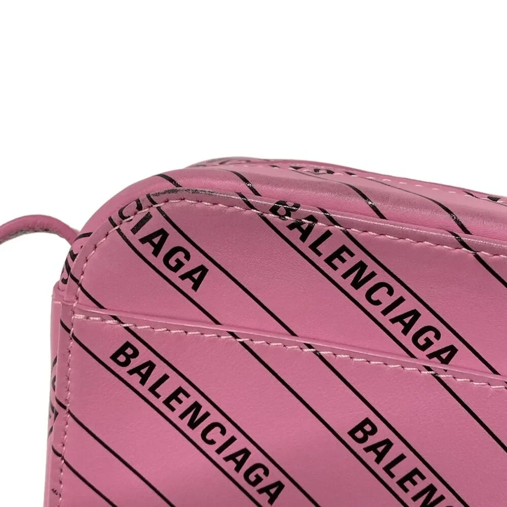 Balenciaga Everyday Camera Bag XS Shoulder Bag 552372 Pink Black - Picture 13 of 15